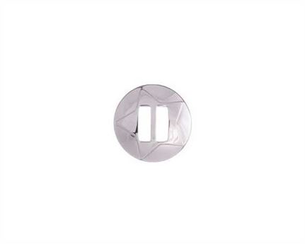 CONCHO POLISHED STAR ROUND SLOTTED SS 32MM