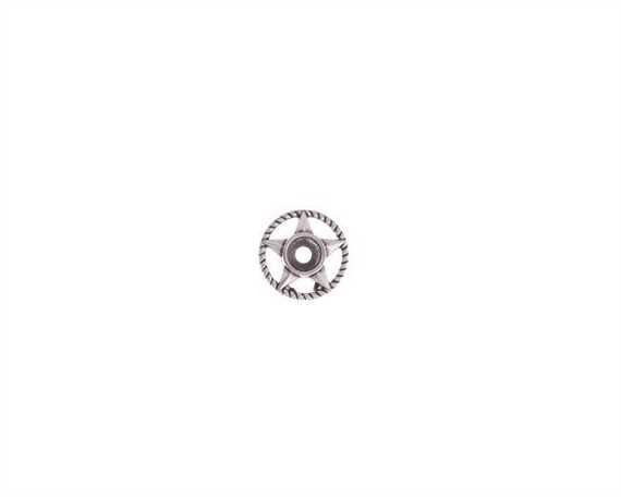 CONCHO STAR WITH HOLE CENTRE FOR RIVET 20MM 