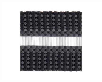 SHOE DOCTOR ELASTIC BUCKLE BLACK STYLE #1686 (PER L/MTR) 12MM