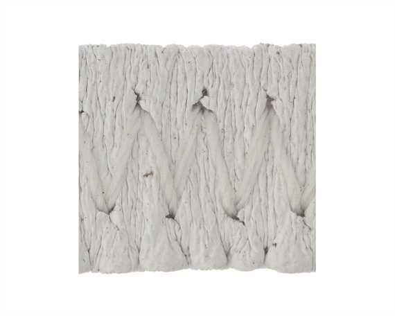 ELASTIC LEATHER COVERED WHITE (PER L/MTR) 6MM