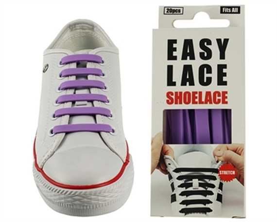 EASY LACE FLAT BOX 20 PCE PURPLE