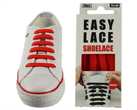 EASY LACE FLAT BOX 20 PCE RED