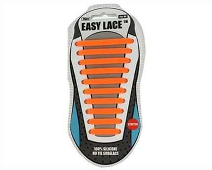 EASY LACE FLAT CARD 20 PCE ORANGE