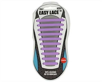EASY LACE FLAT CARD 20 PCE PURPLE