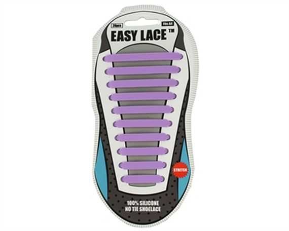 EASY LACE FLAT CARD 20 PCE PURPLE