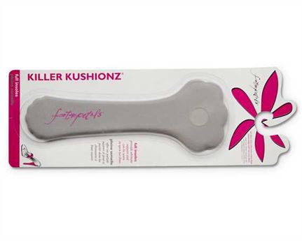 FOOT PETALS KILLER KUSHIONZ SILVER ROSE PER PAIR