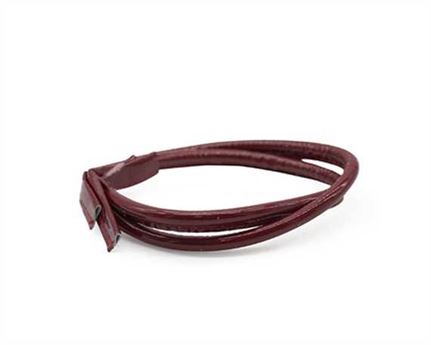 BAG DOCTOR BAG HANDLE LEATHER 8MM X 55CM PATENT RED (PAIR)