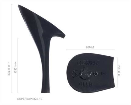 HEEL BLOCK BLACK CASALI ABS ELEGANCE 110MM (PAIR)