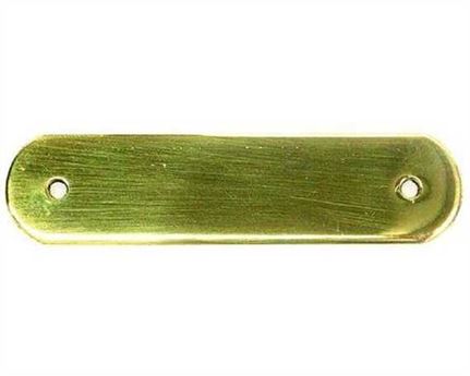 HEAD COLLAR/NAME PLATE BRASS 112X20MM