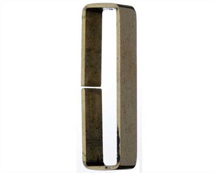 KEEPER LOOP FLAT POLISHED UNWELDED BRASS 20MM