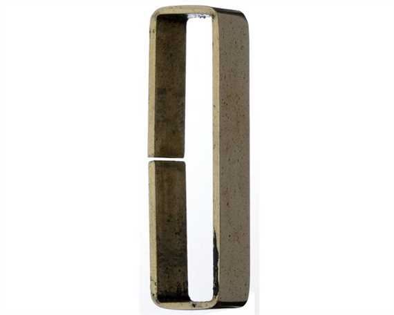 KEEPER LOOP FLAT POLISHED UNWELDED BRASS 20MM