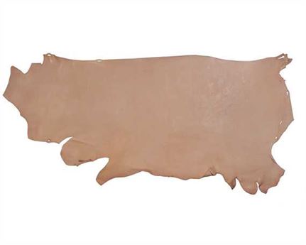 VEG SIDES MORGAN OAK 2.5MM NATURAL CRAFT USA STEER HIDE LEATHER.