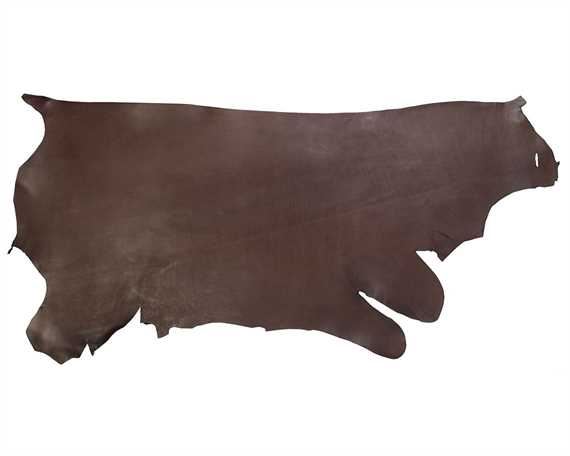 MORGAN OAK VEG SWELL COVER 3.5MM DARK HAVANA USA STEER HIDE LEATHER