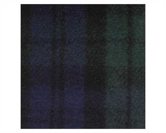 FABRIC 80% WOOL RUG TARTAN BLACKWATCH RCC08 183CM PER L/M