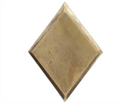 ORNAMENT BRASS DIAMOND SHAPED 25MM