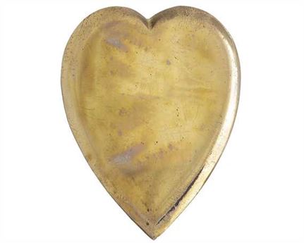 ORNAMENT BRASS HARNESS HEART-SHAPED 38MM