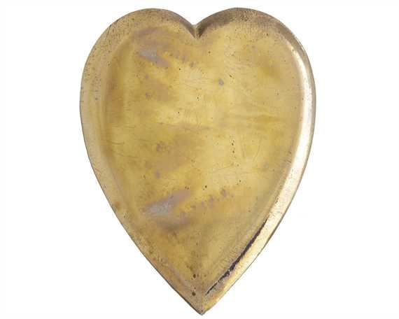 ORNAMENT BRASS HARNESS HEART-SHAPED 38MM