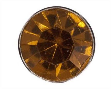 ORNAMENT CRYSTAL AMBER 10MM PKT 10