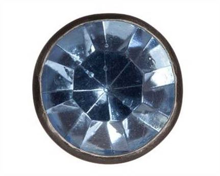ORNAMENT CRYSTAL LIGHT BLUE 10MM PKT 10