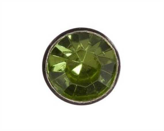 ORNAMENT CRYSTAL LIGHT GREEN 5MM PKT 10