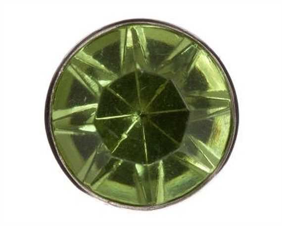 ORNAMENT CRYSTAL LIGHT GREEN 10MM PKT 10