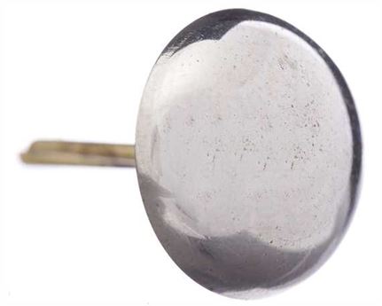 ORNAMENT KNOB NICKEL 15MM WITH 2 BRASS PINS