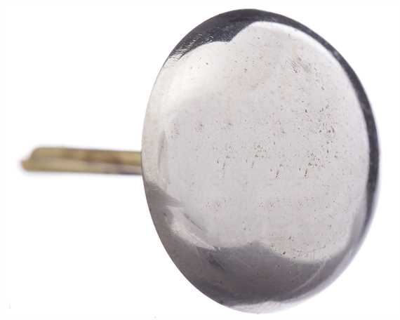 ORNAMENT KNOB NICKEL 15MM WITH 2 BRASS PINS