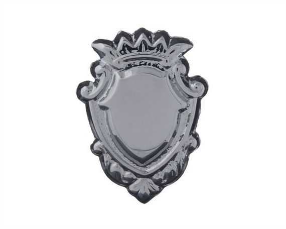 ORNAMENT LEAD FILLED NICKEL PLATE 25MM T205 SHIELD