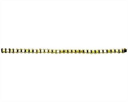 ORNAMENT NICKEL PLATE BRASS FLAT FRONT BROW BAND CHAIN 6MM