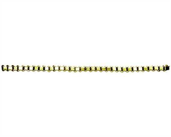 ORNAMENT NICKEL PLATE BRASS FLAT FRONT BROW BAND CHAIN 6MM