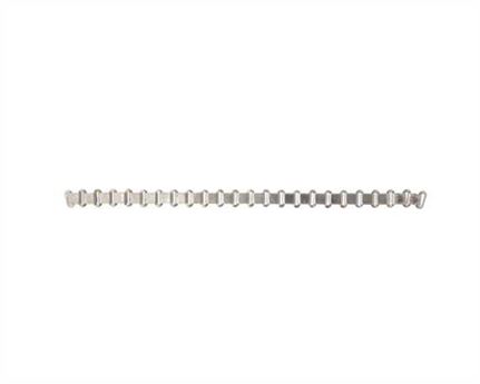 SADDLE DOCTOR FLAT FRONT BROW BAND CHAIN NP BRASS 10MM