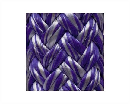 ROPE DOUBLE BRAID EQUI-TUFF (PER L/MTR) 8MM PURPLE/SILVER