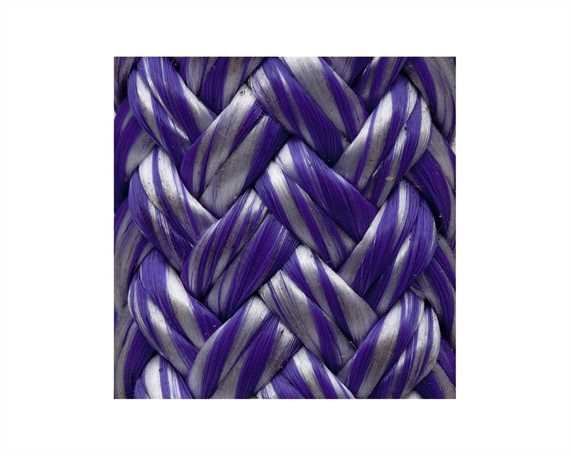 ROPE DOUBLE BRAID EQUI-TUFF (PER L/MTR) 8MM PURPLE/SILVER