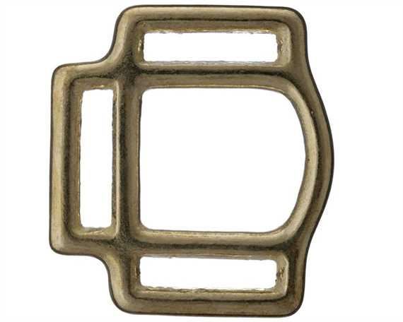 SQUARE HALTER 3 LOOP BRASS 25MM