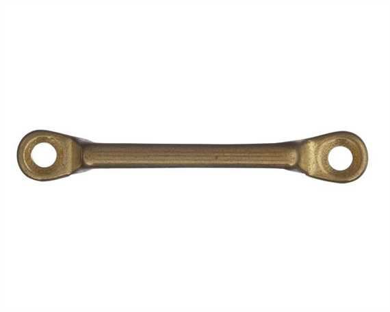 L123  BREECHING STAPLE BRASS 44MM