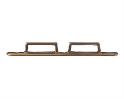 DOUBLE STAPLE ON PLATE BRASS 37MM