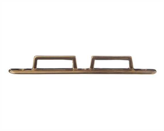 DOUBLE STAPLE ON PLATE BRASS 37MM