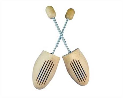 WOODEN SPIRAL SHOE TREE TENSIONER MENS 42/43  (SZ 5)