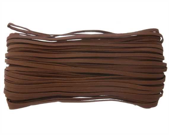 KANGAROO LACING FLAT 3MM TAN (WHISKY) 20M AUSTRALIAN MADE