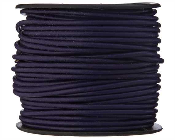 ROUND LEATHER THONGING 2MM #011 VIOLET 25M SPOOL