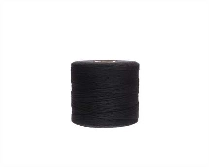 THREAD LINEN LOCKSTITCH BLACK 7 CORD #2 500GM SPOOL