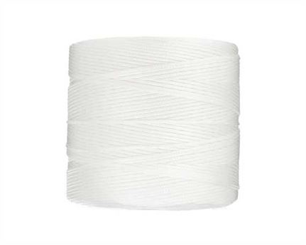 THREAD POLY BRAID,6 CORD NAT/WHITE ON 500GM SPOOLS.