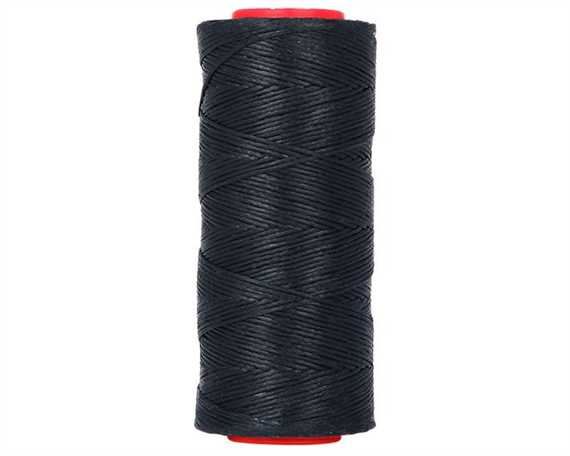 THREAD BRAIDED WAXED POLY 1MM NAVY BLUE 100G SPOOL