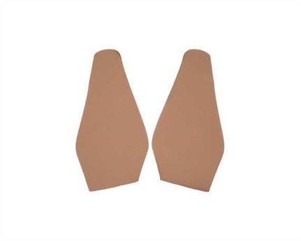 TOPY SOLING RUBBER  AUSY 1.8MM (PR) CUT TO SIZE LADIES FASHION (POINTY) BEIGE