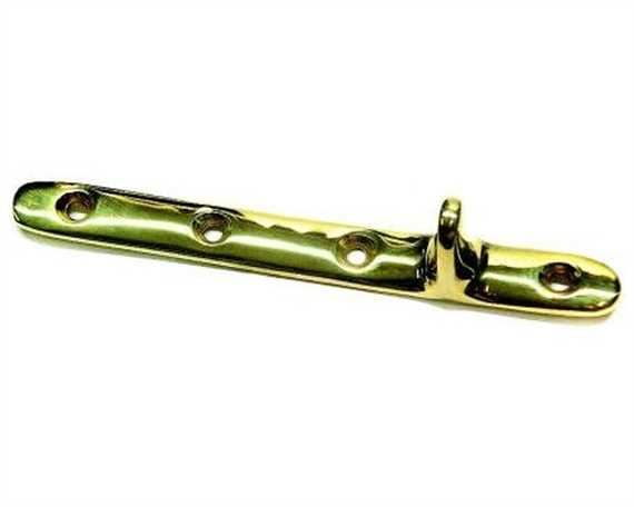TUG STOP STRAIGHT BRASS 6'' (PAIR)