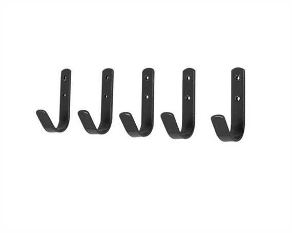 STUBBS SET OF 5 GENERAL PURPOSE HOOKS BLACK - BOXED