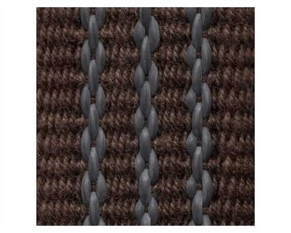 WEBBING COTTON STITCHED REIN (PER L/MTR) BROWN 25MM