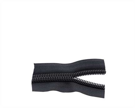ZIP OPEN END #5 NYLON COIL BLACK 66 CM