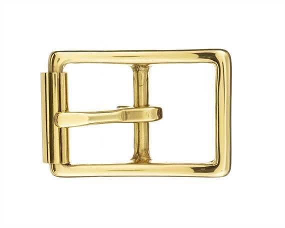 BUCKLE BRIDLE WITH ROLLER BRASS 25MM
