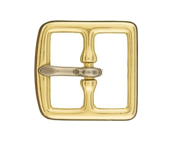 BUCKLE STIRRUP STAINLESS STEEL TONGUE BRASS 32MM